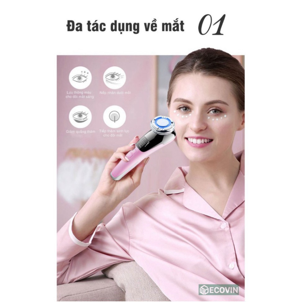 [FreeShip] Máy Massage Mặt Loại Bỏ Bụi Bẩn, Dưỡng Ẩm Da Mặt ION Hot And Cool [Hàng Chính Hãng] [Chính Hãng]