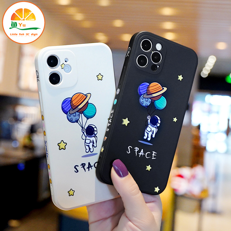 Ốp Lưng Họa Tiết Phi Hành Gia Cho Iphone 12 Pro Max 12mini Iphone 11 Pro Max I7 Xsmax Xr Se2020 Xs 7plus 8plus 6plus