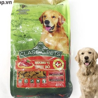 Thức ăn hạt cho chó trưởng thành Classic Pets 400g