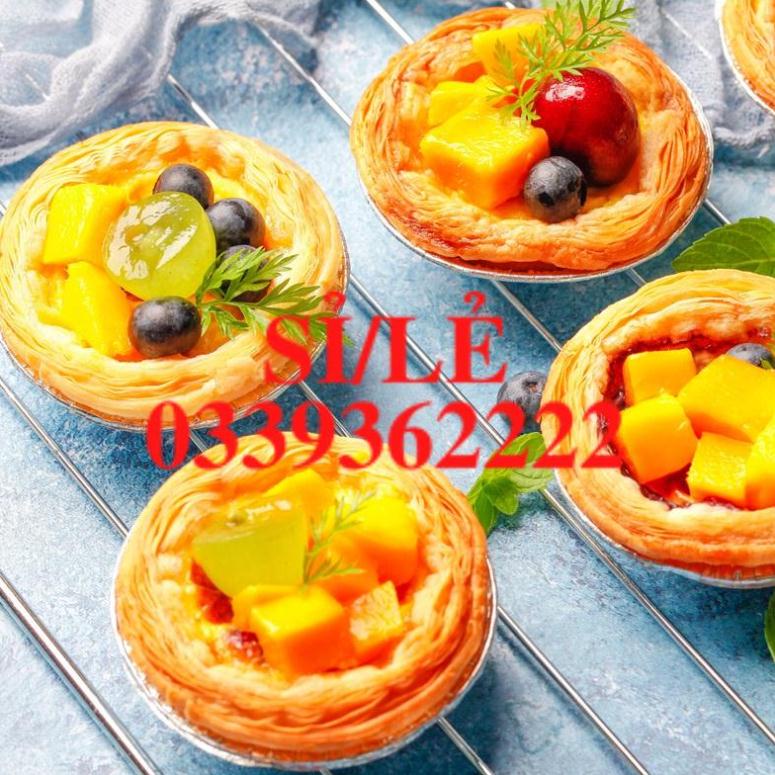 [ COCOLOVE ] Đế giấy bạc lót bánh tart trứng - khuôn giấy bạc nướng bánh - combo 20/50/100 chiếc (KGB03)