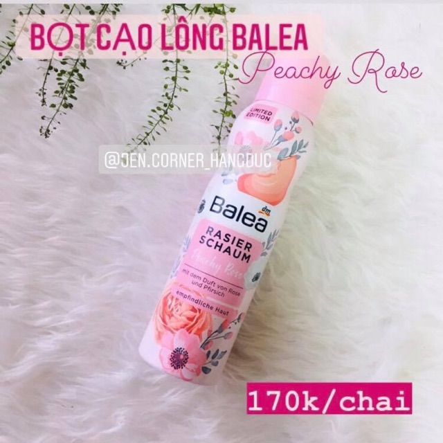 Bọt cạo lông Balea Peach Rose ( mới ra)