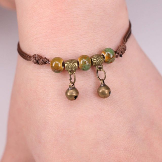 Vòng tay gốm phối lực lạc kiểu retro G05 | BigBuy360 - bigbuy360.vn