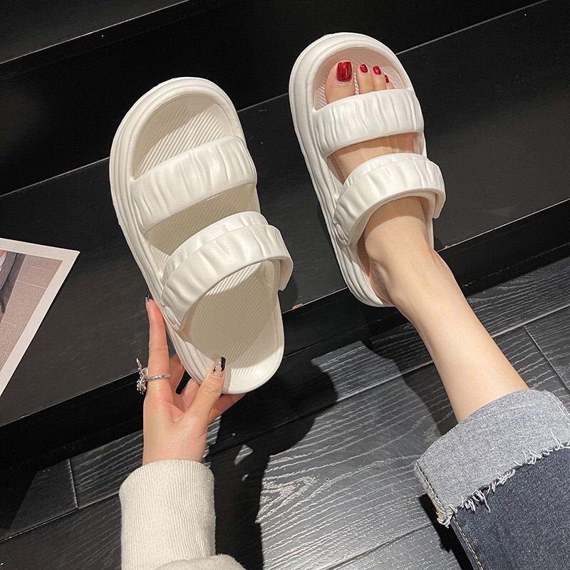 dép nữ/dép sandal nữ đế cao 4cm/dép quai hậu EVA