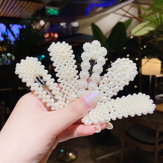 Kẹp Tóc Pink Empress Đính Ngọc Trai Xinh Xắn Thời Trang Cho Nữ (3 chiếc)