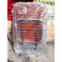 Ghế Gấp_ ghế xếp thư giãn Khung Inox + Lưới Gỗ Lim Cao Cấp (Vân gỗ + Khung Inox