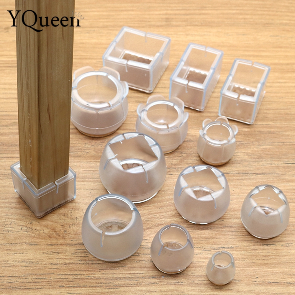 Set 4 Miếng Đệm Chân Bàn Ghế Chống Trượt Bằng Silicon