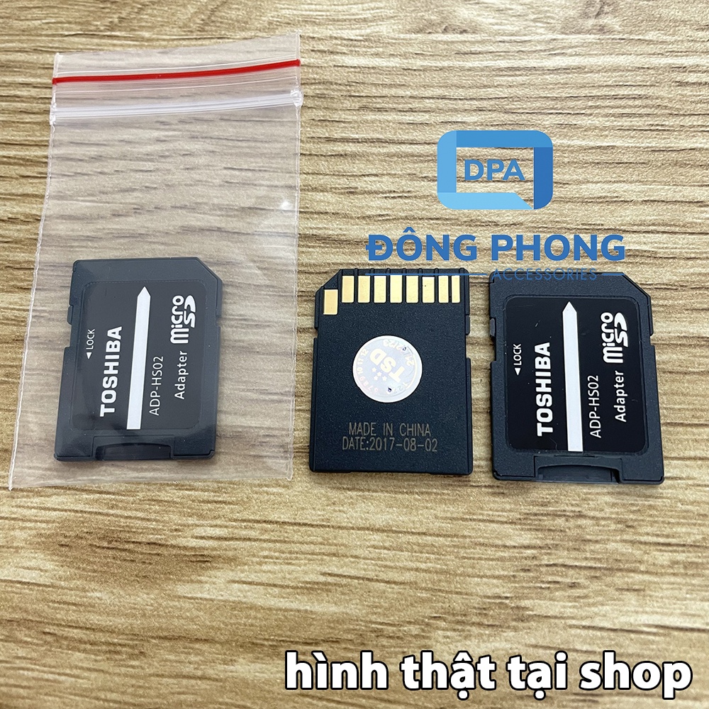 Adapter Thẻ Nhớ Toshiba Chuyển Đổi Thẻ Nhớ Micro SD Sang SD Chính Hãng