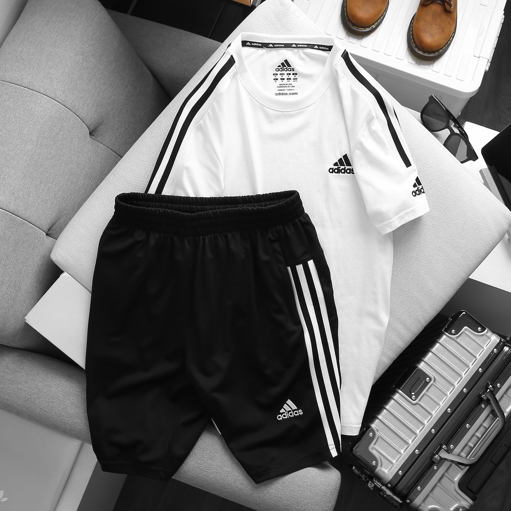 Bộ Thun Nam, Bộ Quần Áo Nam Mùa Hè AdiDas Chất Liệu Thun Thoáng Mát, Lịch Sự, Phù Hợp Với Mọi Lứa Tuổi