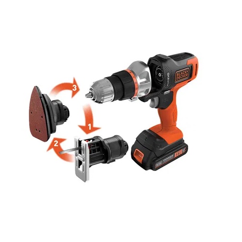 Máy khoan cầm tay dùng pin đa chức năng Black&Decker  EVO185B1 | 20V | Bảo hành 1 năm | Chính hãng