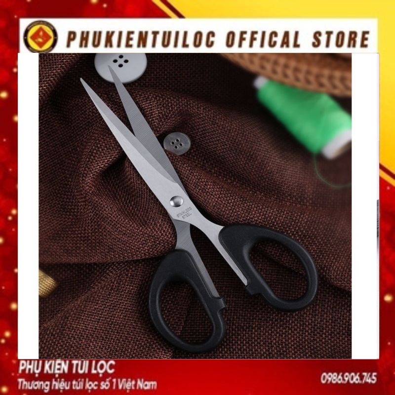 Kéo Cắt Văn Phòng Lưỡi Thép Không Gỉ 12 - 16 Cm - Kéo Cắt Giấy Thủ Công Hàng Cao Cấp (Vỉ Nhựa Đẹp)- Phukientuiloc.com