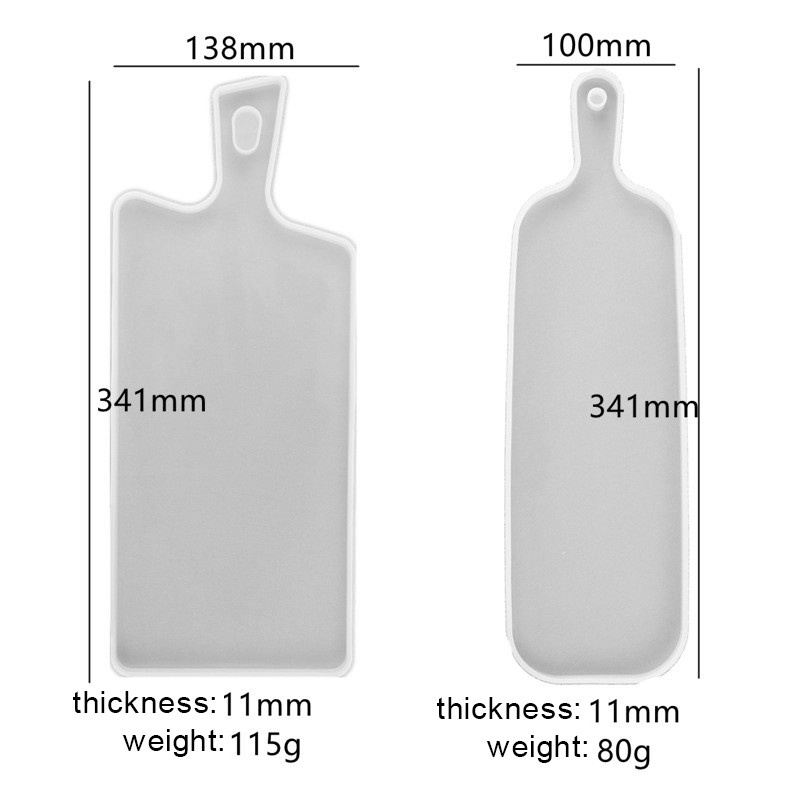 DIY Epoxy Mold Handle Tray Silicone Mold Home Table Decoration Resin Crafts Mirror Silicone Christmas Gift 2