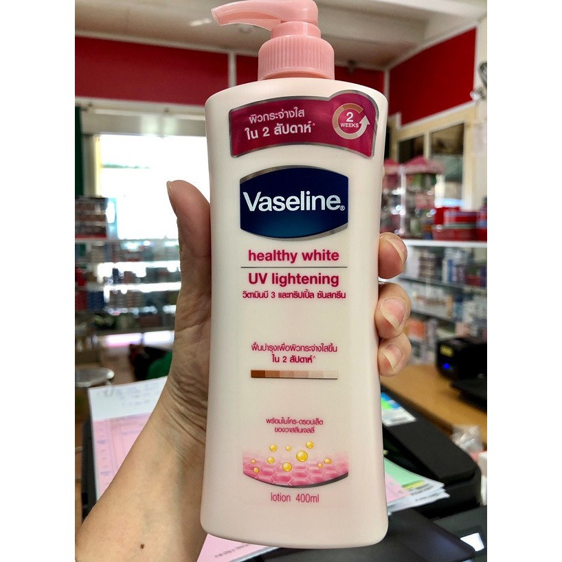 SỮA DƯỠNG THỂ VASELINE_HEALTHY_WHITE_UV_LIGHTENING 400ML THÁI LAN CHÍNH HÃNG - 2816