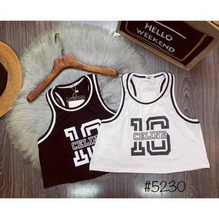 Áo thun crop top 3 lỗ thể thao