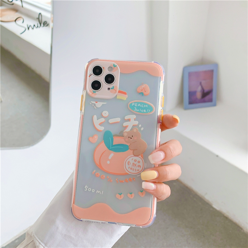 Ốp iphone - Ốp lưng Lemon and Peach trong 4 góc 6s/6splus/7/8/7plus/8plus/x/xs/xsmax/11/11promax - Awifi Case V3-3 | BigBuy360 - bigbuy360.vn