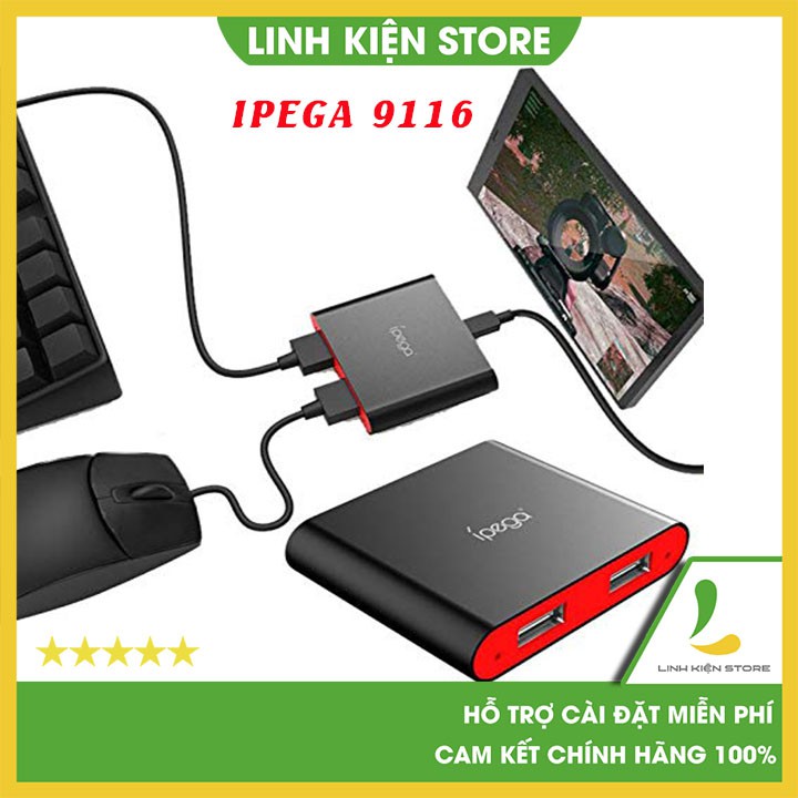 Bộ chuyển đổi Ipega PG 9116 - Bộ chuyển đổi chơi game PUBG mobile, Call of Duty, Free Fire | BigBuy360 - bigbuy360.vn
