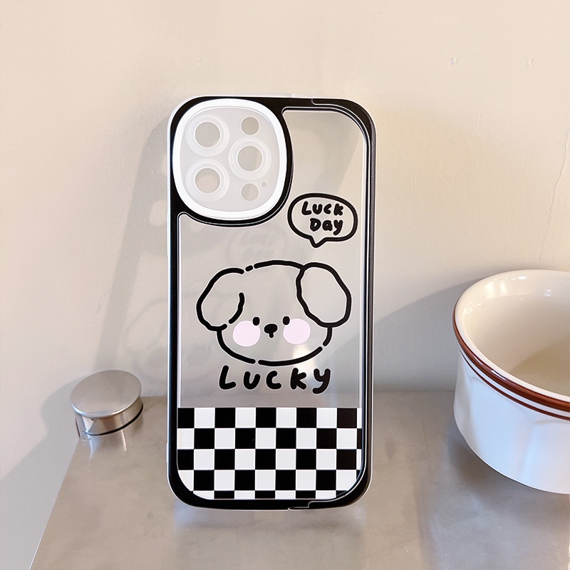 Ốp Điện Thoại Có Giá Đỡ Hình Chú Cún Cho iphone7 / 7plus / 8 / 8plus / xs / 11 / 12 / 13 / 14 / pro / max / plus / promax