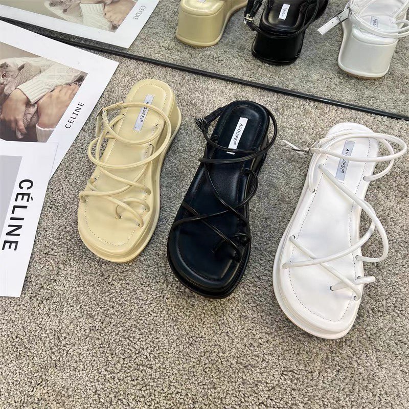 Giày Sandal Dây Đế 5cm (Ảnh Thật)