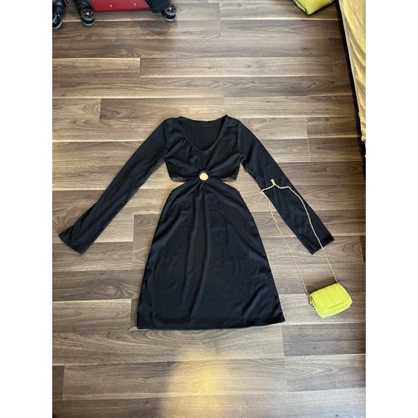 Đầm body tay dài khoen tròn - KHOSIBOHOME