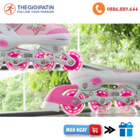 Giày trượt patin trẻ em Papasion A2, giày patin chính hãng Giảm giá sốc