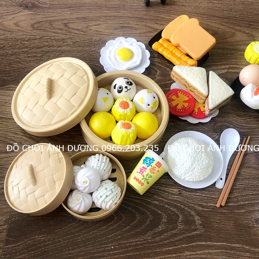 Đồ Chơi Nấu Ăn Bánh Bao 58 Chi Tiết Cho Bé - Đồ Chơi Nhà Bếp Mô Phỏng Món Ăn Thật