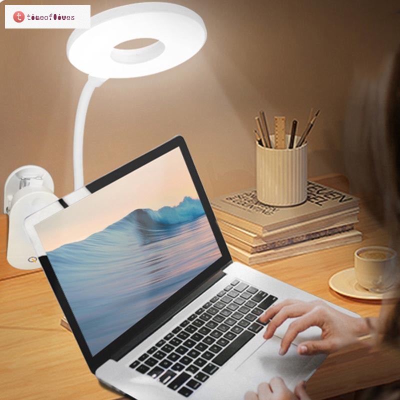 Đèn LED đọc sách 3 chế độ bảo vệ mắt kèm dây cáp sạc USB tiện dụng