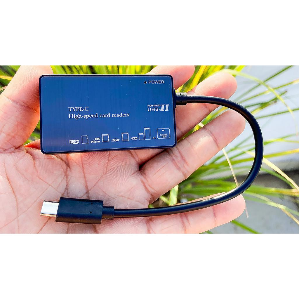 Đầu đọc thẻ nhớ đa năng cho máy tính All In One hỗ trợ nhiều loại thẻ CF, SD, MS, TF cổng USB và Type C