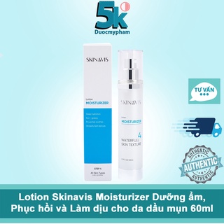 Lotion Skinavis Moisturizer Dưỡng ẩm, Phục hồi và Làm dịu cho da dầu mụn 60ml