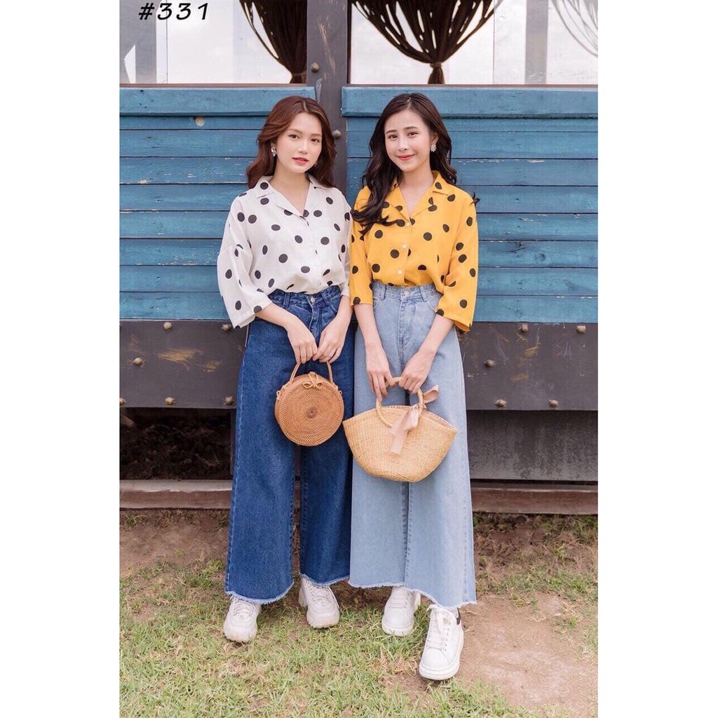 Quần ống rộng cá tính