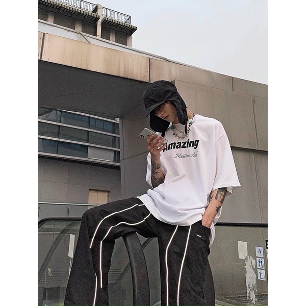 ÁO THUN TAY LỠ AMAZING COTTON UNISEX NAM NỮ (kèm hình chụp thật)