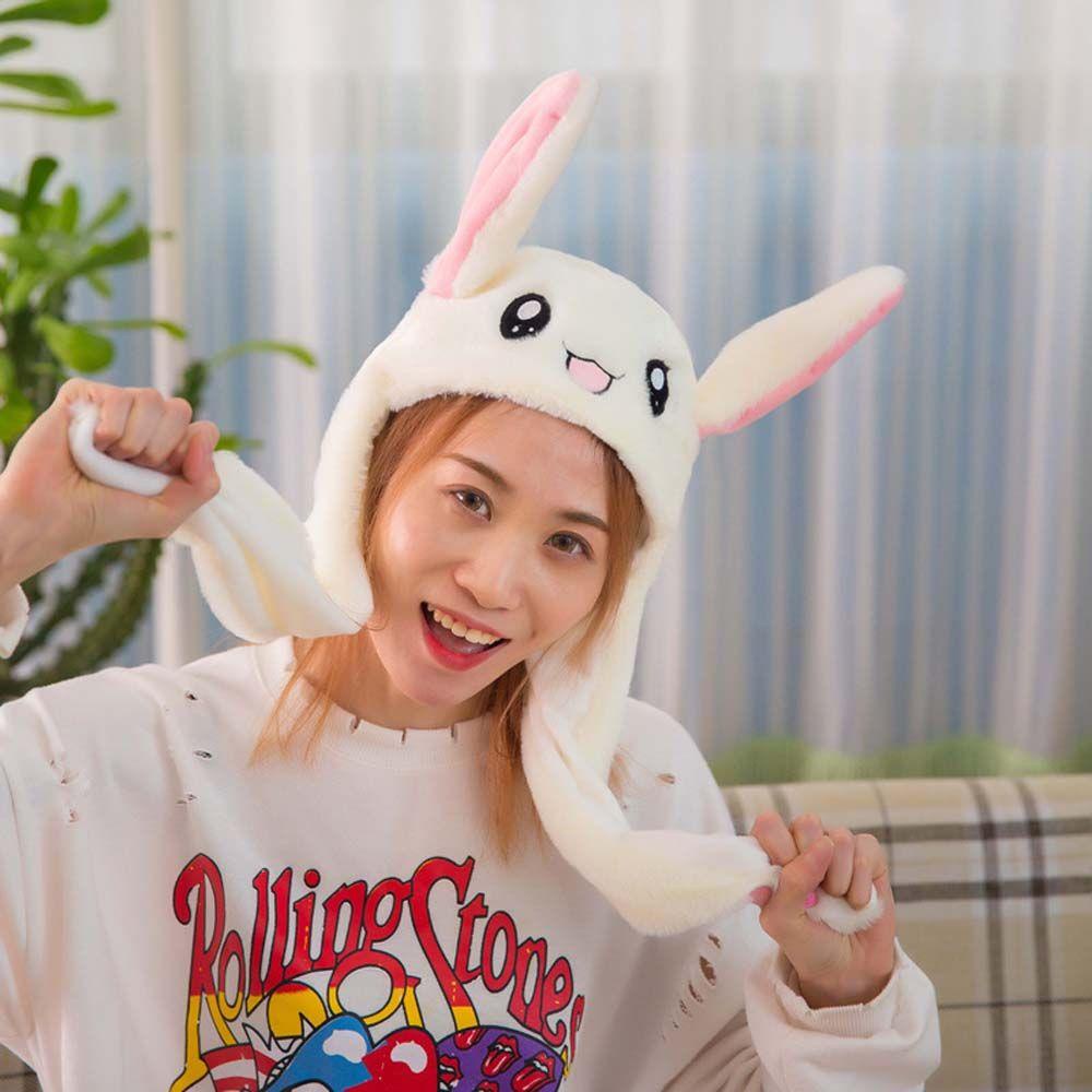 DANILO Mũ Tai Thỏ Có Thể Tháo Rời Thêu Họa Tiết Trái Tim Xinh Xắn Cho Nữ