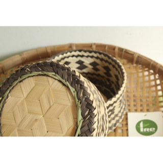 Hộp đựng xôi bằng tre đan