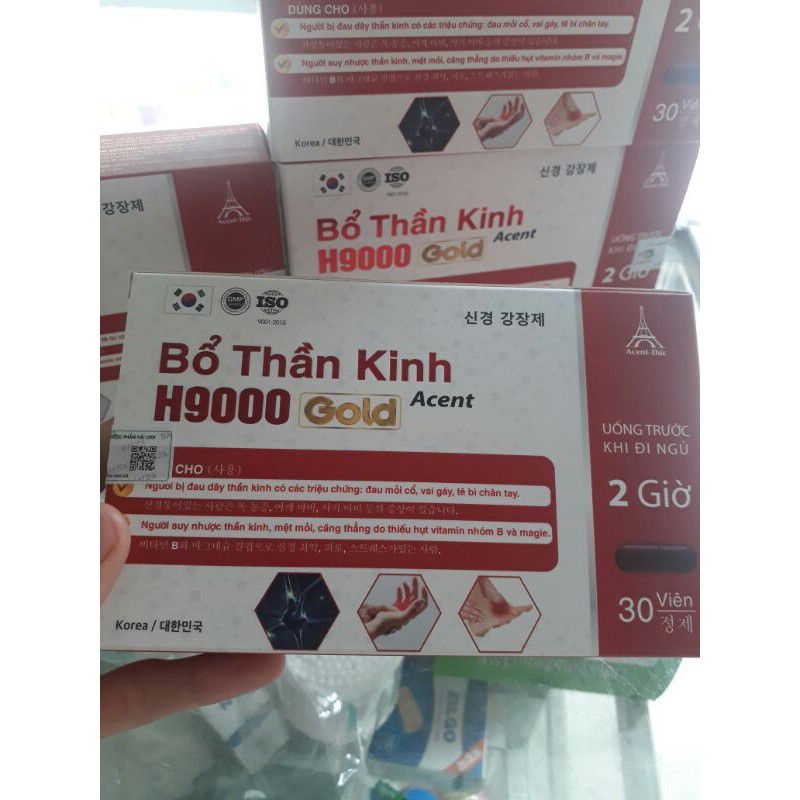 BỔ THẦN KINH H9000Gold  DÙNG CHO NGƯỜI ĐAU DÂY THẦN KINH,VAI GÁY TÊ BÌ CHÂN TAY