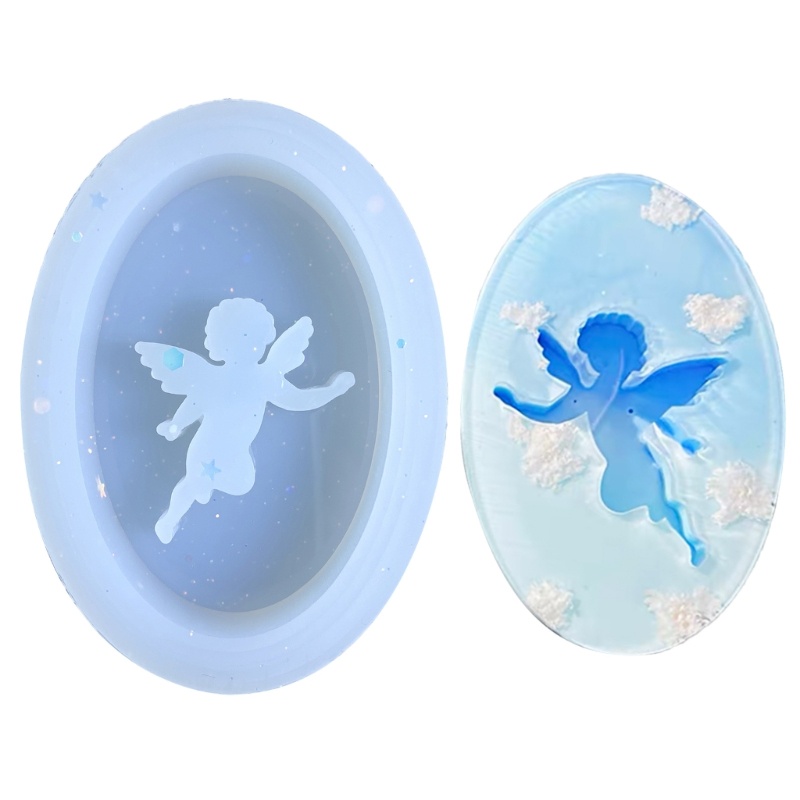 Sa Khuôn Silicon Hình Thiên Thần Có Thể Tái Sử Dụng Làm Đồ Thủ Công DIY