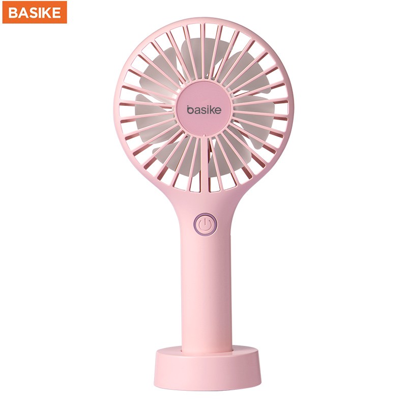 Quạt Cầm Tay BASIKE Mini Độ Ồn Thấp Có Ba Mức Điều Chỉnh Tốc Độ Gió Kèm Cáp Sạc | BigBuy360 - bigbuy360.vn