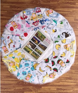 Bộ cotton giấy cộc tay cho bé