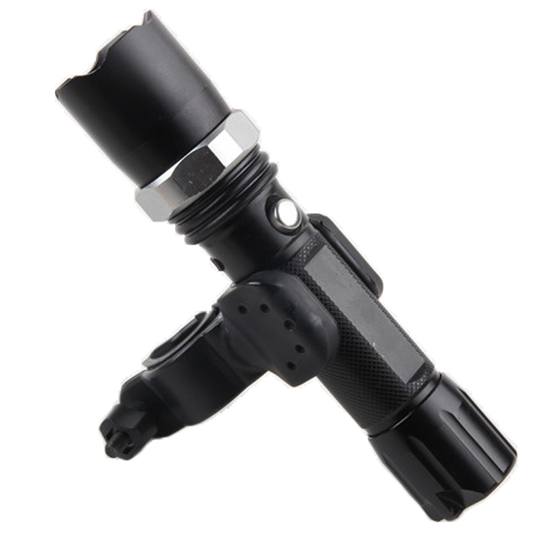 Giá đỡ đèn pin gắn tay lái xe đạp leo núi xoay được 360 độ