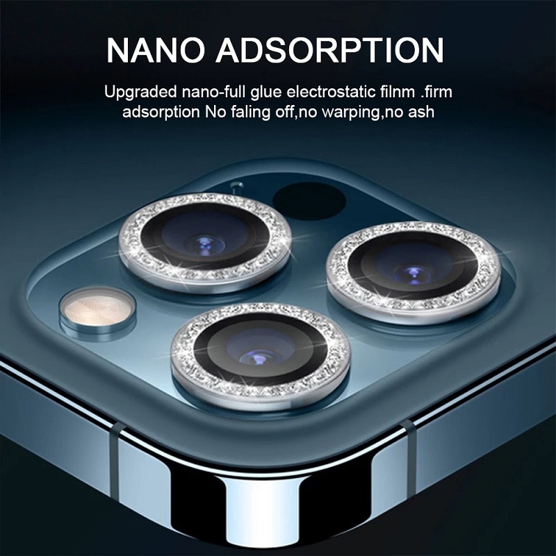 Miếng Dán Cường Lực Bảo Vệ Camera Cho iPhone 13 Pro Max iPhone 11 Pro Max 12 Mini