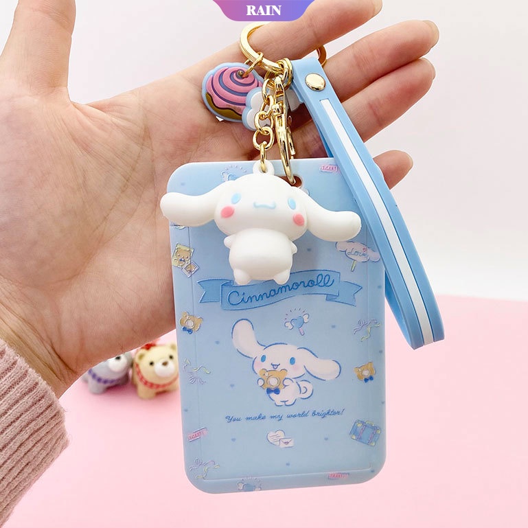Ví Đựng Thẻ Hình Nhân Vật Hoạt Hình Cinnamoroll Có Dây Đeo Cho Học Sinh