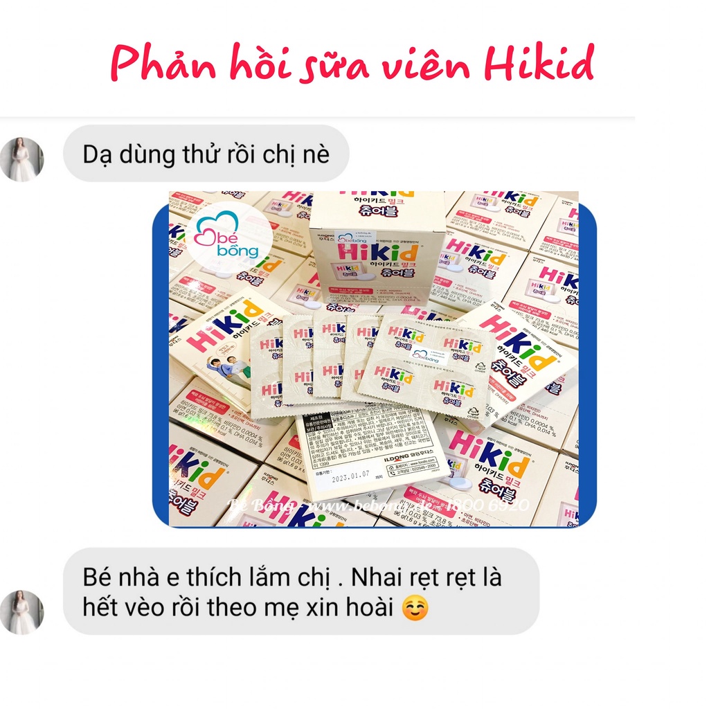 Sữa Hikid dạng kẹo viên (hộp 60 viên)