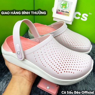 Dép Cross Literide Nữ màu Hồng Trắng, Hàng loại 1 full tag, full box hãng