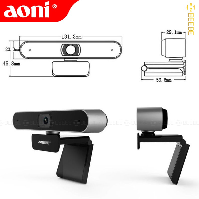 Aoni A30 - Webcam Họp Trực Tuyến Góc Rộng 92 Độ, Livestream FullHD 1080p 30fps, Lấy Nét Nhanh 0.7s | BigBuy360 - bigbuy360.vn