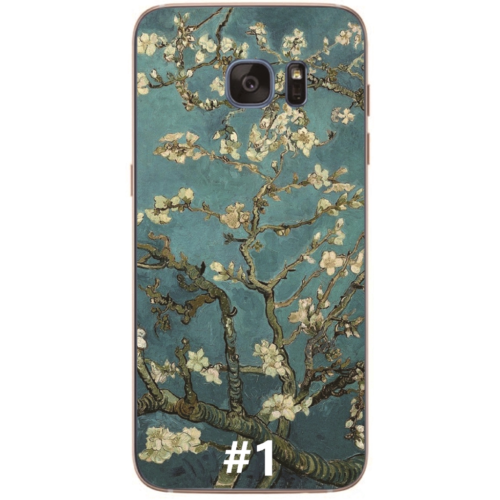 Ốp điện thoại TPU chống sốc hình tranh Van Gogh cho Samsung Galaxy Note5/Note 4/S6/S7 Edge