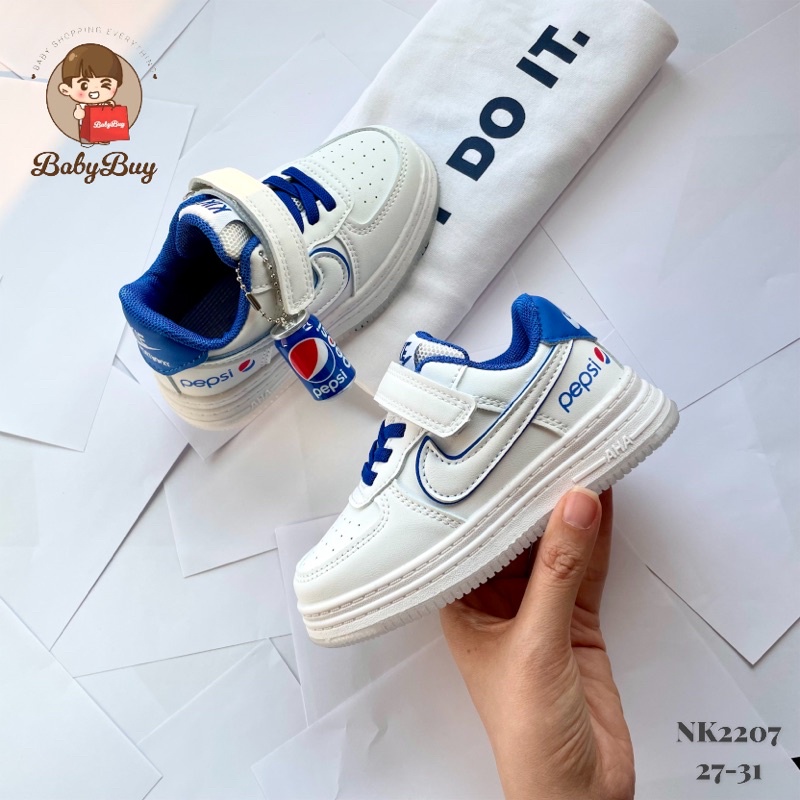 GIÀY THỂ THAO CHO BÉ , GIÀY SNEAKER BÉ TRAI BÉ GÁI  ( Nk pepsi)