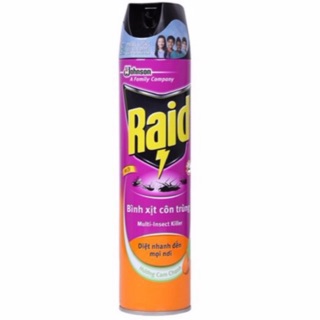 Bình Xịt Côn Trùng RAID 600ml Hương Chanh