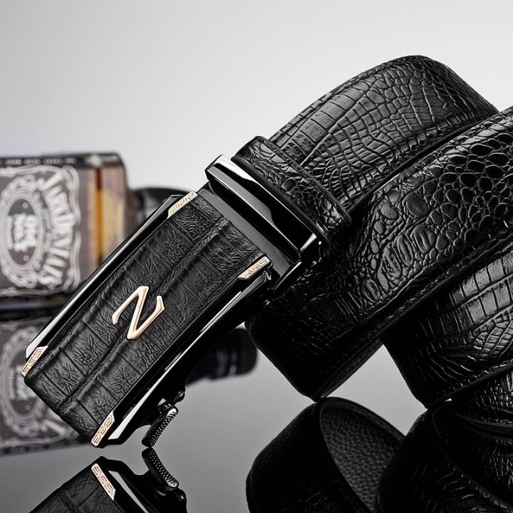 Thắt lưng nam - Dây nịt nam mặt Z, da vân cá sấu sang trọng lịch lãm TL44