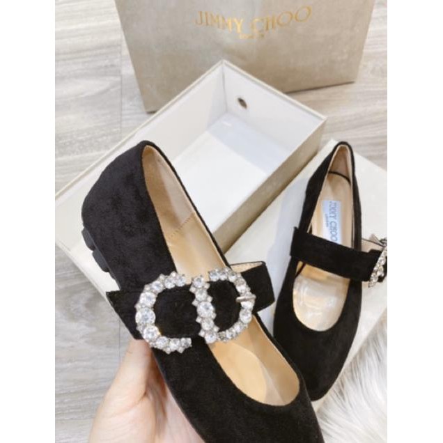 |  Sales T8 | HOT Tháng 7 Giày búp bê jimmy choo quai ngang phối đá spsl fullbox bill túi giấy Tốt Nhất Rồi Đẹp Xịn .