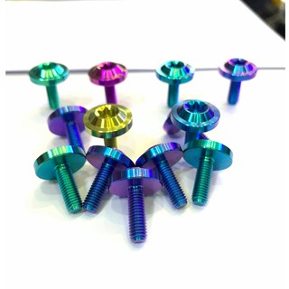 Ốc GR5 Titanium 5 ly 1,5 phân dù to (M5*15) bắt bợ cổ SH Ý, bợ cổ Winner