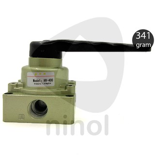 Van gạt tay khí nén 4 cổng 3 vị trí PVN HV 200, 300, 400