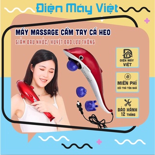 Máy massage cầm tay cá heo cao cấp, máy massage trị liệu cá heo - Bảo Hành 12 tháng