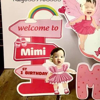 Cây welcome sinh nhật bé gái